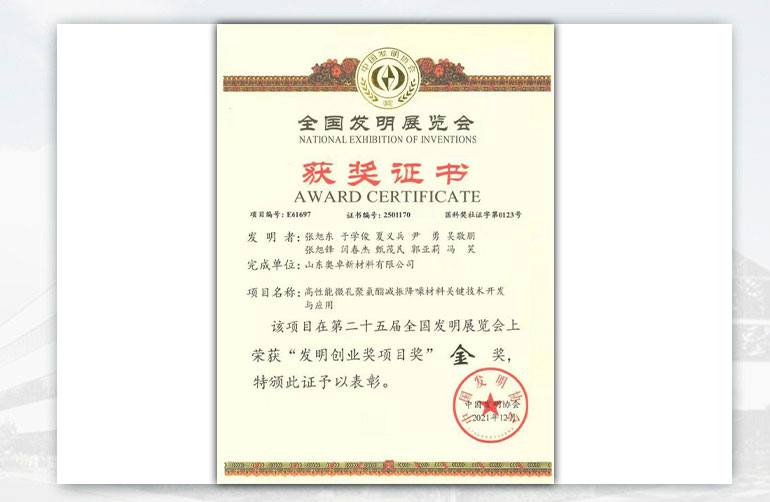 全国发明展览会发明创业奖项目金奖