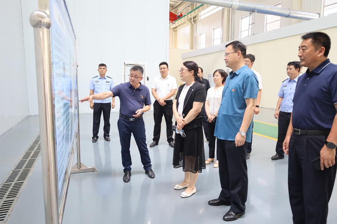 枣庄市机关党工委莅临我司就重点项目一线党支部工作开展情况进行调研