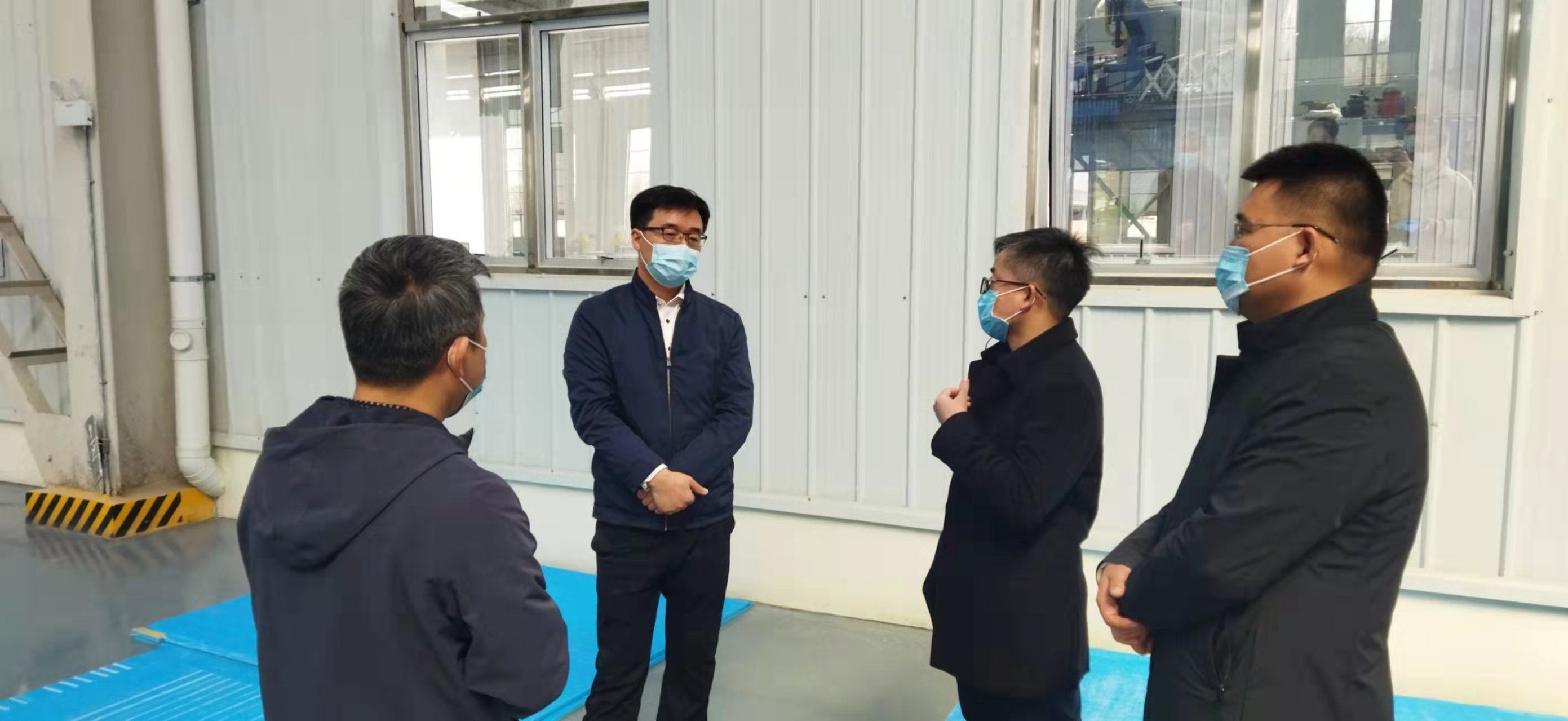滕州市政府领导莅临公司先进材料基地调研指导疫情防控工作