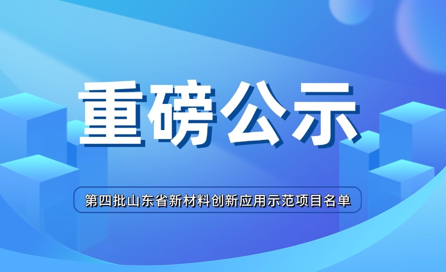 喜报！我司&ldquo;高性能聚氨酯隔振垫板项目&rdquo;入选山东省新材料创新应用示范项目公示名单
