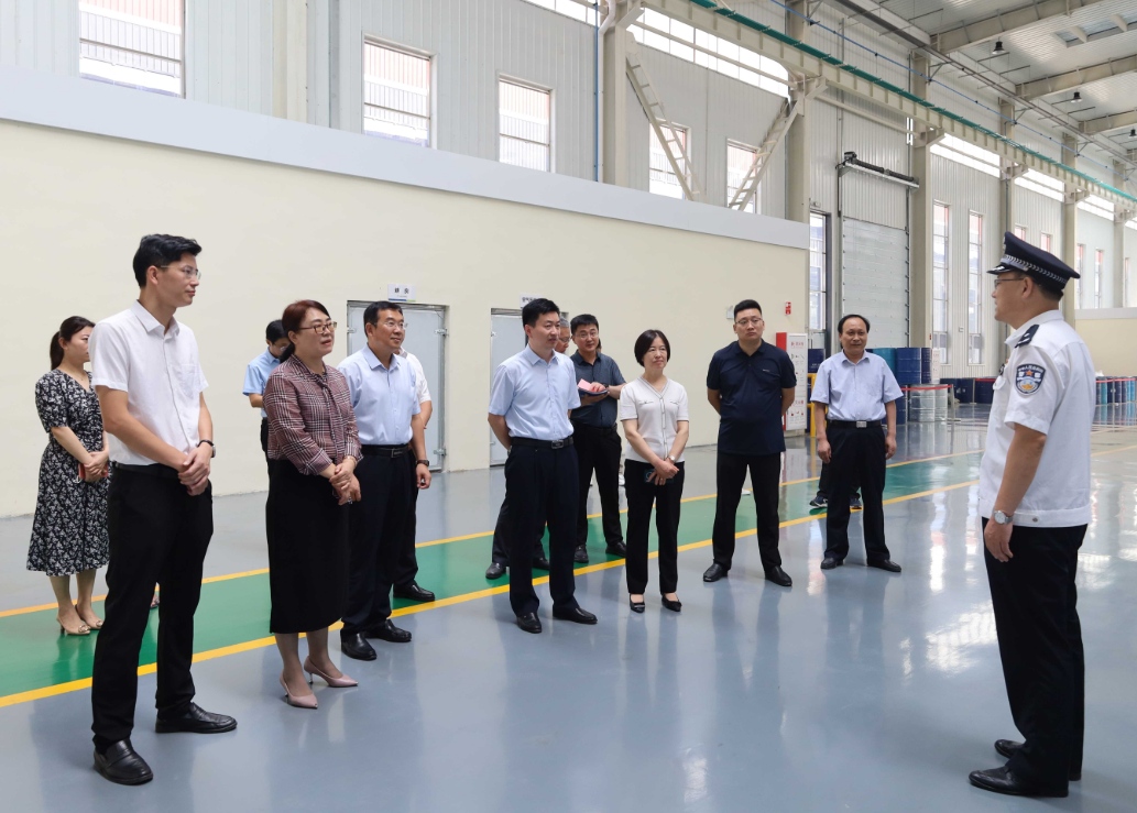 枣庄市委市直机关工委莅临公司先进材料产业基地调研重点项目一线党支部建设工作