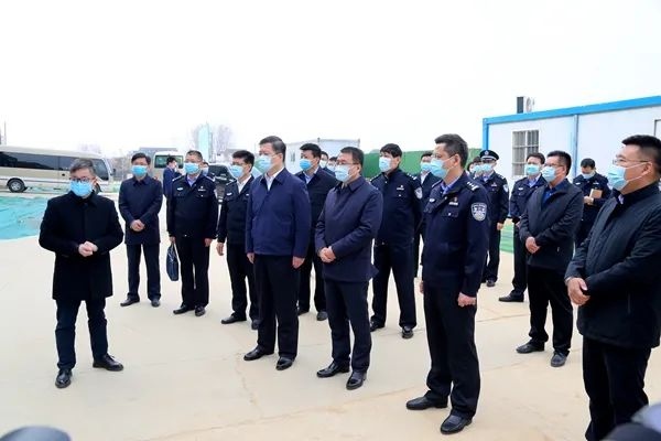 枣庄市政府及公安局领导莅临公司先进材料基地调研指导工作